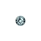 The Haringey Huskies Croc Charm from the Haringey Huskies Store features a round design with a husky head in the center and the words "Haringey Huskies Ice Hockey Club" around the edge, all in black, white, and gray.